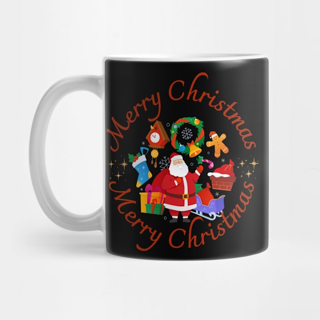 Retro Christmas design by Tuff Tees